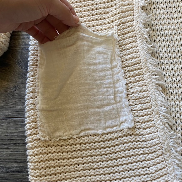 FREE PEOPLE Long Knit Woodstock Sweater - Picture 4 of 7